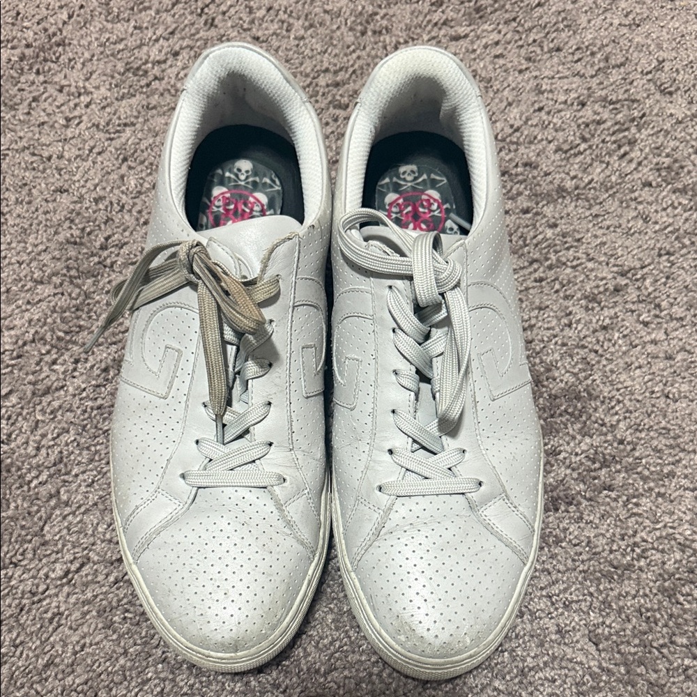 G/FORE Grey Perforated Sneakers